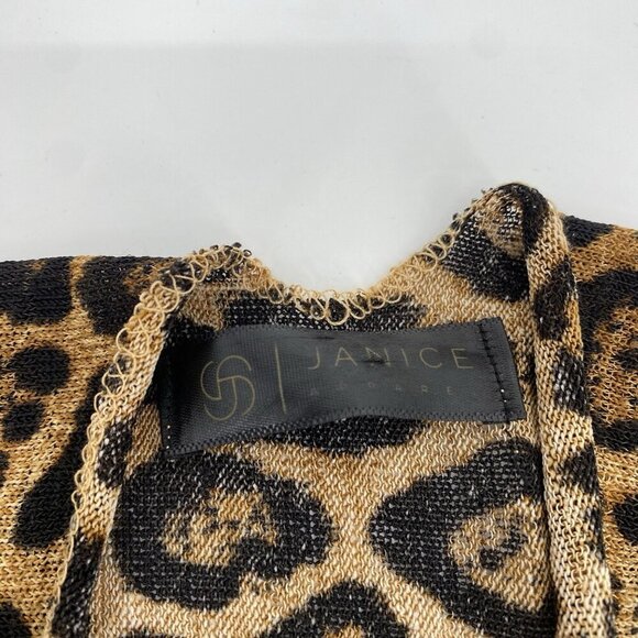 Janice Apparel Animal Print Kimono Duster One Size Open Front Leopard Beach - Picture 3 of 8